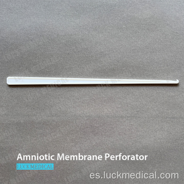 Herramienta perforadora de membrana amniótica desechable